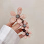 Floral Bubble Braided Hair Ties Set For Women, Elegant Cute Chic Spiral Elastic Hair Ties, Quick & Easy To Use, Perfect For Birthday Holiday Party Favor Daily Wear, Christmas Gifts For Her