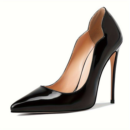 Elegant Voaboasy Women's Stiletto Heels - Pointed Toe, Faux Cover Dress Pumps for All Seasons, VOABOASY