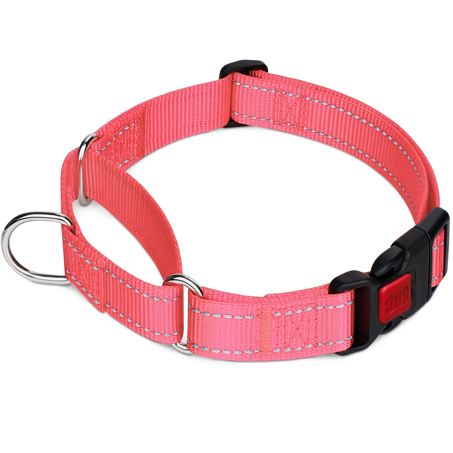 Joytale Martingale Collar For Dogs With Quick Release Buckle, Reflective Heavy Duty Puppy Collar For Safety, Adjustable Dog Nylon Collars For Small Medium Large Breed Dogs Walking Training