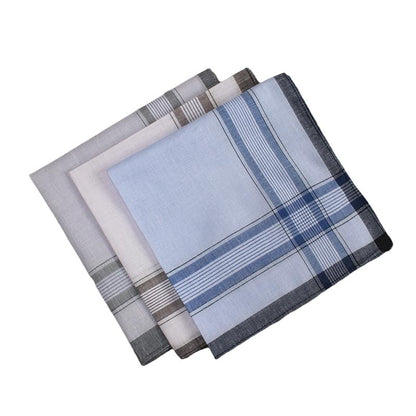 9pcs Cotton Handkerchief Retro Man's Handkerchief 37.85 cm, Ideal choice for Gifts
