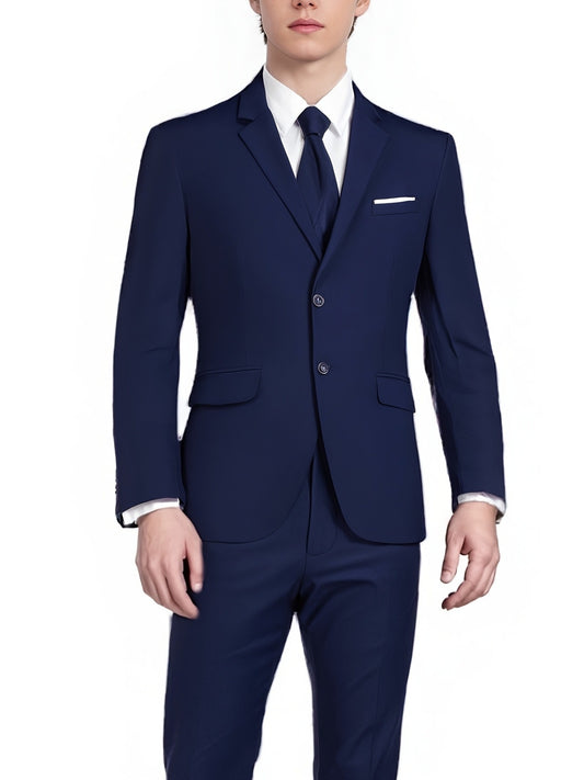 Pyiuhs Men's Suit 3pcs Wedding Party Suits 2 Buttons Slim Fit Tuxedo Set for Men Prom Casual Business for Man Jacket Blazer Vest Pant