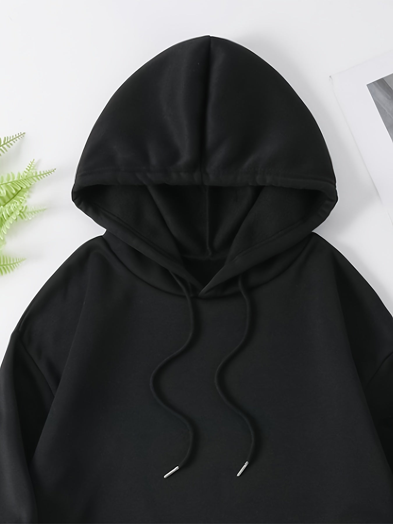 Men'S Fleece Hoodie Letter Print Kangaroo Pocket Drawstring Print Hoodie