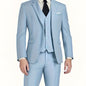 Pyiuhs Men's Suit 3pcs Wedding Party Suits 2 Buttons Slim Fit Tuxedo Set for Men Prom Casual Business for Man Jacket Blazer Vest Pant