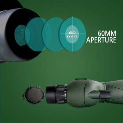 High-Powered Monocular For Hiking, And Bird Watching - Zooms From 25x To 75x Magnification With 60mm Objective Lens