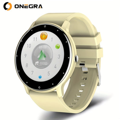 ONEGRA Wireless Call Smart Watch For Men And Women, Full Touch Screen Sport Fitness Watch For Android IOS