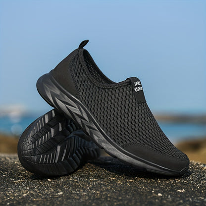 Women's Breathable Mesh Sneakers - Lightweight, Slip-On Casual Shoes with Soft EVA Sole for Summer Comfort