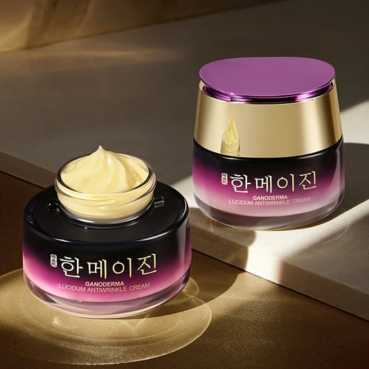Ganoderma Lucidum Wrinkle Smoothing Cream, 1.76oz - Korean Beauty Skincare, Firming & Moisturizing, Smoothes Fine Lines With Plant Squalane