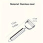 Stainless Steel Vegetable Peeler - Multi-Functional, Easy-Grip Fruit & Potato Slicer, Durable and Easy to Clean for Home and Restaurant Use, Peeler