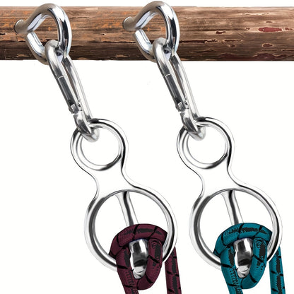 3pcs Stainless Steel Horse Gear Set - Durable Collar Strap with Quick Snap Fasteners & Eyebolts, Multi-Use for Training & Safety