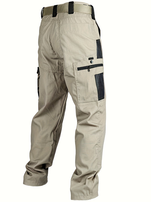 Mens Cargo Pants with Spacious Pockets - Relaxed Straight Leg, Breathable & Durable for Outdoor Adventures - Ideal for Hiking, Fishing, and Casual Wear