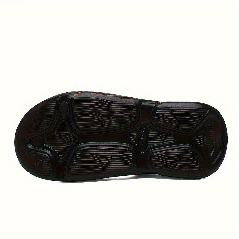 New FASHION Fashion Stickers Massage Foot Sliders Men'S Summer EVA Casual Versatile Non-slip Platform Sole Comfortable Wear Beach Summer Sandals Men's