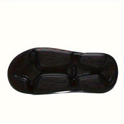 New FASHION Fashion Stickers Massage Foot Sliders Men'S Summer EVA Casual Versatile Non-slip Platform Sole Comfortable Wear Beach Summer Sandals Men's