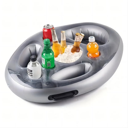 Make Pool Parties Fun & Organized with This Inflatable Floating Pool Tray & Drink Holder!