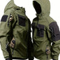 Men's Outdoor Zip Up Softshell Jacket With Pockets, Waterproof, Scratch Resistant And Warm Hooded Jacket For Outdoors