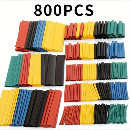 800pcs Solder Seal Wire Connectors Heat Shrink Tubings - Insulated Waterproof Electrical Butt Terminals For Marine Automotive Motorcycle Wiring Boat