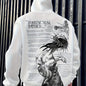 Men'S Fleece Hoodie Letter Print Kangaroo Pocket Drawstring Print Hoodie