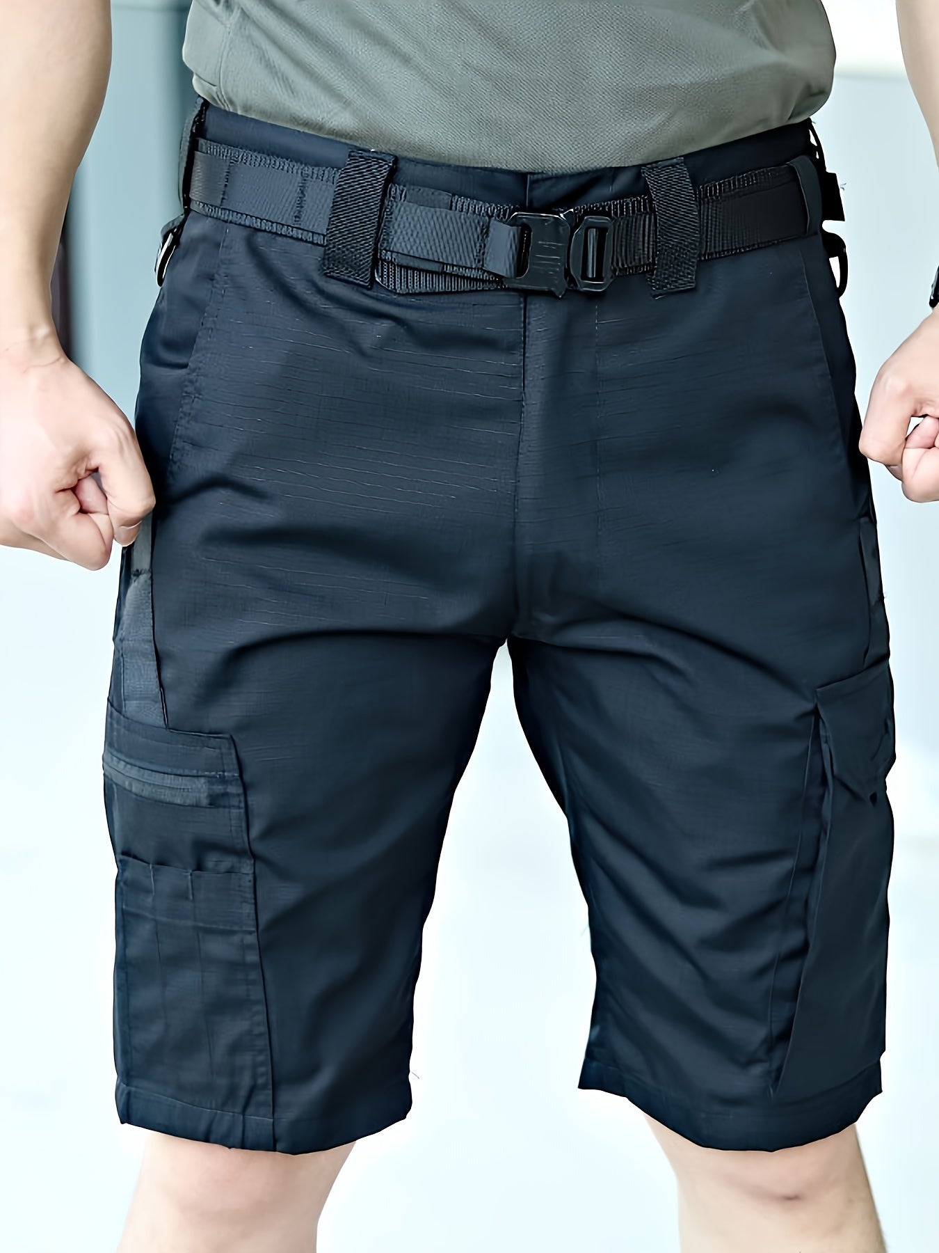 Men's Cargo Shorts, Quick-Dry Multi-Pocket Casual Work Short Pants, Breathable Waterproof Outdoor Shorts