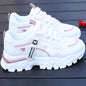 Breathable Mesh Women's Comfy Platform Sneakers, Trendy Casual Sports Shoes for Outdoor Running Trainers