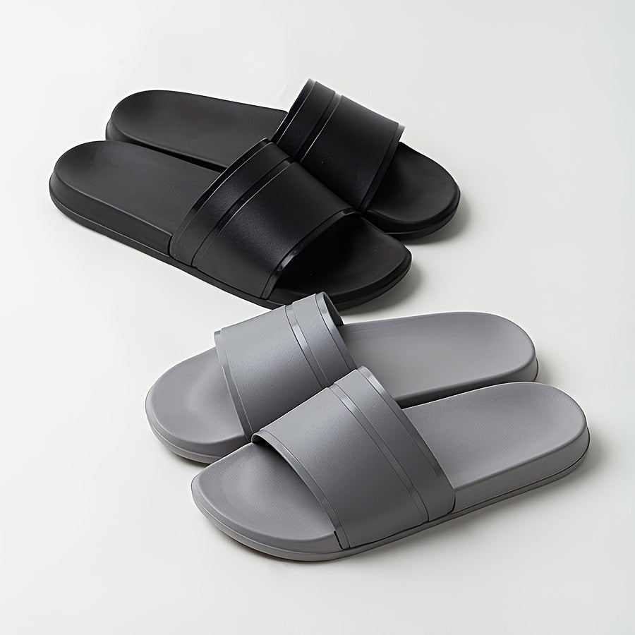 Plus Size Mens Fashion EVA Slippers - Open Toe Non-slip Sole - Perfect For Summer Outdoor Activities And Indoor Leisure