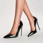 Elegant Voaboasy Women's Stiletto Heels - Pointed Toe, Faux Cover Dress Pumps for All Seasons, VOABOASY