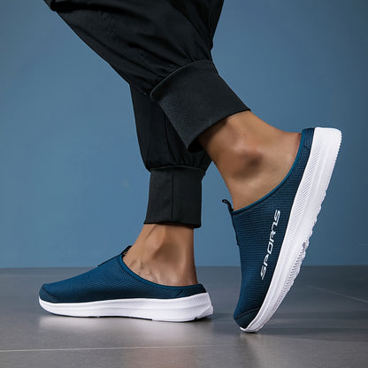 Men's Solid Color Breathable Hollow Out Slippers, Comfy Non Slip Casual Durable Slides, Men's Footwear