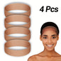 4PCS Silicone Headband Transparent Fix Wig Grip Band Non Slip Comfort Natural Wig Grip Elastic Sport Yoga Headbands To Hold Wig Grip Cap For Womens