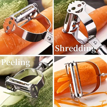 Stainless Steel Vegetable Peeler - Multi-Functional, Easy-Grip Fruit & Potato Slicer, Durable and Easy to Clean for Home and Restaurant Use, Peeler