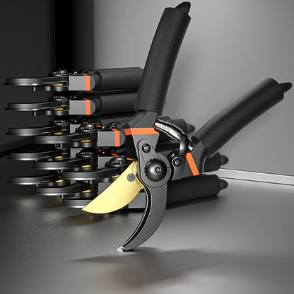 Professional Titanium Bypass Pruning Shears - 8.5\" Super Sharp Premium Garden Shears, Pruning Shears for Gardening, Garden Hedge Clippers, Handheld Pruners - Garden Scissors, Heavy Duty Tool