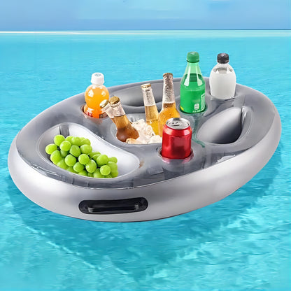 Make Pool Parties Fun & Organized with This Inflatable Floating Pool Tray & Drink Holder!