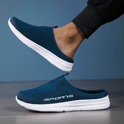 Men's Solid Color Breathable Hollow Out Slippers, Comfy Non Slip Casual Durable Slides, Men's Footwear